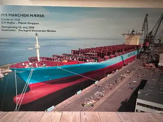 Mærsk plakat / planche med Marchen Mærsk