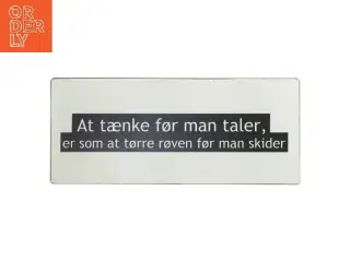 Vægplakat med sjovt citat fra Lafinesse (str. 30,5x13 cm)