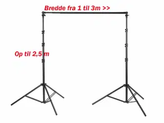 Fotobaggrundsholder op til 3m bred. 