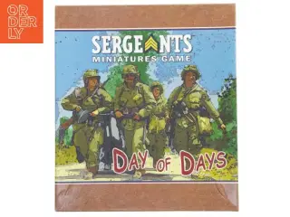 Sergeants Miniatures Game: Day of Days brætspil (str. 31,5x28 cm)