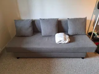 Grå sovesofa 