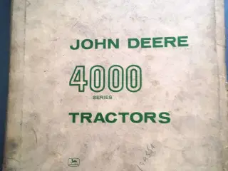 Rep manual John Dere 4000