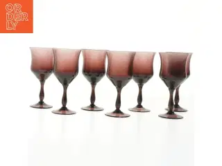 Rødvinsglas sæt (str. 15x6 cm)