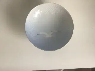 Mågestel med guldkant fad