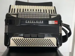 Excelsior pianoharmonika model 308 - sort