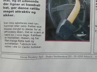 Rat sikring/ Ratlås til Biler. Pro - Lock.