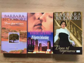 19 spændende romaner, bl.a. af Barbara Bickmore