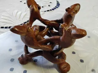 "Unity" skulptur vintage - sammenflettede kameler
