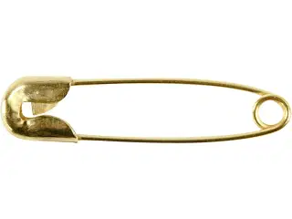 Guld Sikkerhedsnåle 22 mm - 100 stk. i Pakke