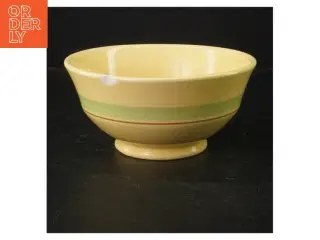 RETRO Gul keramikskål fra Fajans Gefle Viva (str. Ø. 17,5 cm)