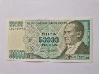 50000 Lira 1970 Turkey