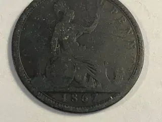 One Penny 1867 England