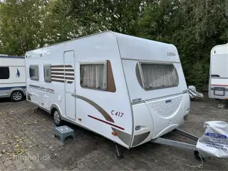 2009 - Carado Holiday Edition C 417   Dejlig vogn med enkelsenge og Isabella fortelt fra Hinshøj Caravan A/S