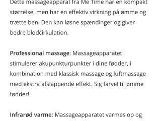 Fodmassage til ømme og trætte ben