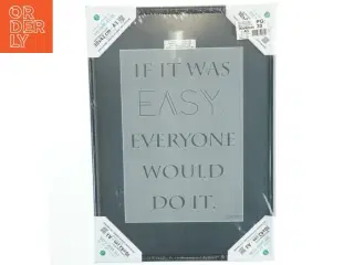 Indrammet citatplakat fra Rye Merc (str. 30x42 cm)