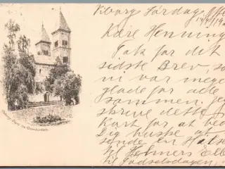 Viborg - Parti fra Domkirken - Postkort - Brugt