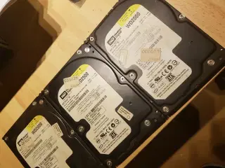 3 stk WD 3.5" sata harddiske!