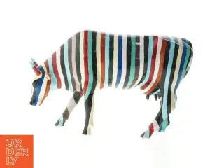 Cowparade ko i large. Farverig. (str. 30 cm)