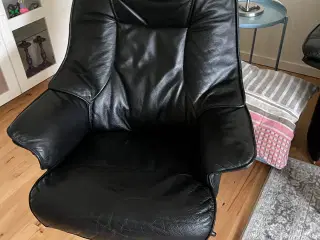 Læder sofagruppe