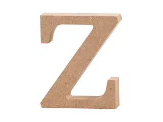 Bogstav, z, H: 8 cm, tykkelse 2 cm, 1 stk.