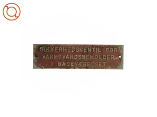 Skilt (str. 17 x 5 cm)