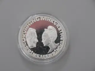 Erindringsmønt 1992 sølvbryllupsmønt