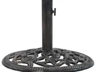 Parasolfod 12 kg 48 cm støbejern bronzefarvet