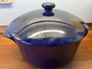 Blå Ildfast DAN-ILD skål, Lyngby Porcelæn