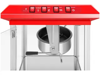Popcornmaskine 48 L – 1350 W – rød – 8 ounce