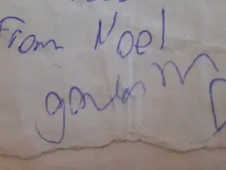 Noel Gallagher fra Oasis autograf