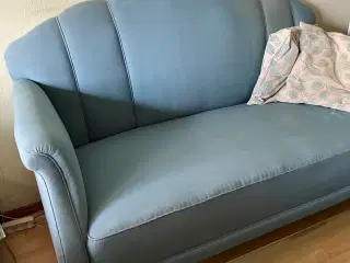 Arkitekttegnet sofa i mahogni