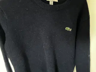 Blå Lacoste strik sweatshirt 