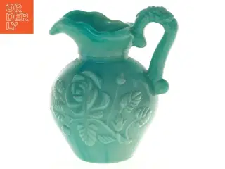 Vintage Marmoreret ornamenteret presset opalglas kande fra Avon (str. 11 x 7,5 cm)