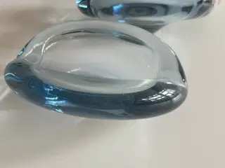 2 blå Holmegaard ‘s skåle (askebægre)