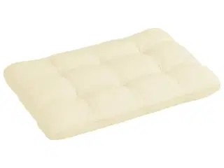 Pallehynde 120x80x12 cm stof cremefarvet