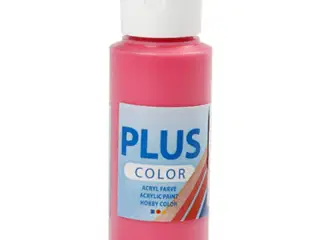 Plus Color Hobbymaling Primær Rød 60ml - Hurtig Tørring