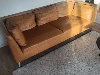 Pænt brugt lædesofa