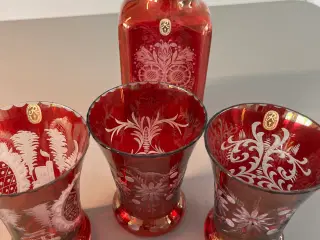 Utrolig flot Vintage Glas Sæt