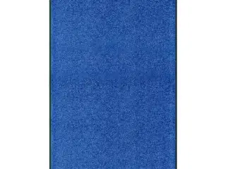 Vaskbar dørmåtte 90x150 cm blå