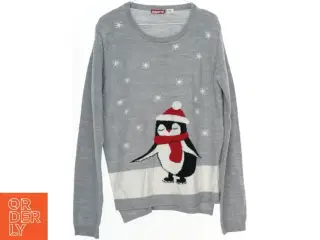 Grå sweater med pingvinmotiv fra Pepperts (str. 158)