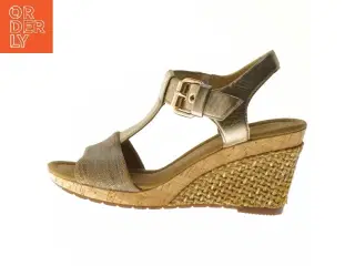 Bronze sandaler med kilehæl fra Gabor (str. længde 22 cm)