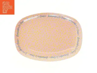 Rice Rektangulær pink serveringsfad fra Rice (str. 23x16,5 cm)