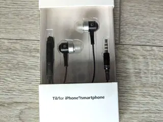 Høretelefoner med mikrofon til iphone smartphone *