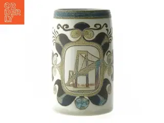 Royal Copenhagen krus med Lillebæltsbro motiv (str. 14 cm)