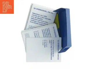 Quizkort om EU (str. 10 x 7 cm)