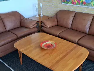 Lædersofaer 3+2