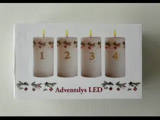 Søde adventslys LED med fjernbetjening - fra Den