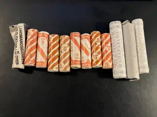 12 Mønterruller - 9 stk danske samt 3 stk Euro