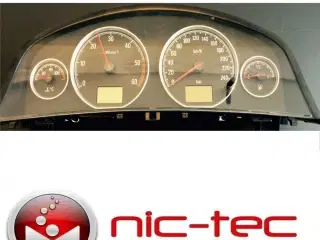 Reparation af instrumentbræt og speedometer på Opel Vectra C