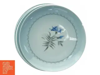 Blå kornblomst, demeter, porcelænstallerkener fra Bing Og Grøndal (str. Diameter 15,5 cm)